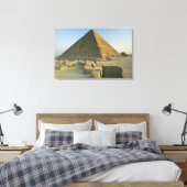 De Piramides van Giza, die bijna 5000 2 Canvas Afdruk (Insitu (Slaapkamer))