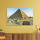 De Piramides van Giza, die bijna 5000 2 Canvas Afdruk (Insitu (Woonkamer))
