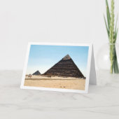 De Piramides van Gizeh, Caïro, Egypte Kaart (Voorkant)