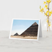 De Piramides van Gizeh, Caïro, Egypte Kaart (Gele Bloem)