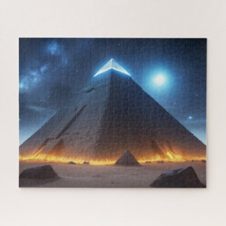 De piramides van Gizeh gezien door de AI Legpuzzel