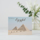 De piramides van Gizeh in Egypte Briefkaart (Staand voorkant)