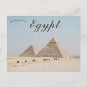 De piramides van Gizeh in Egypte Briefkaart (Voorkant)