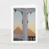 De piramides van Gizeh vanuit Hotel Pyramisa Kaart (Voorkant)