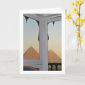 De piramides van Gizeh vanuit Hotel Pyramisa Kaart (Gele Bloem)