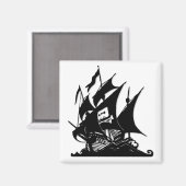 De Pirate Bay-Logo Magneet (Voorkant / Achterkant)