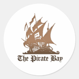 De Pirate bay logo sticker