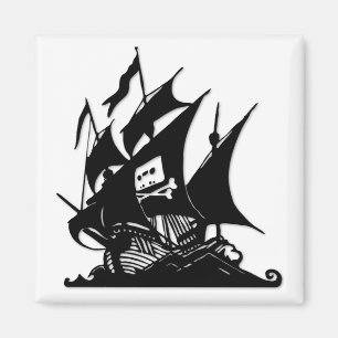 De Pirate Bay-Logo verscheept Magneet