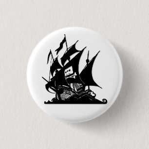 De Pirate Bay-Logo verscheept Ronde Button 3,2 Cm
