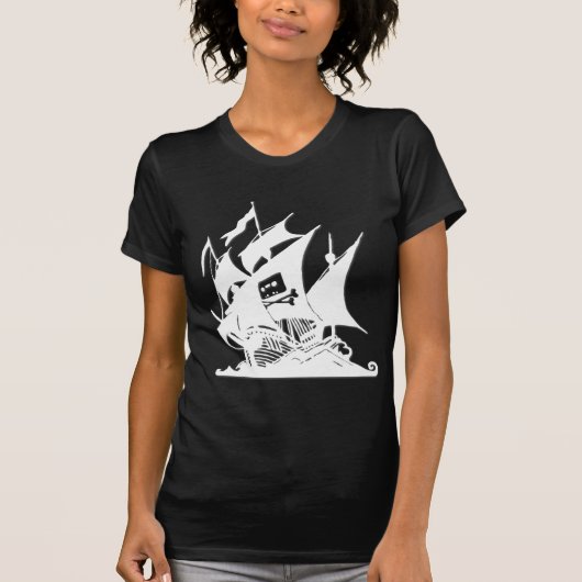 De Pirate Bay-Logo verscheept T-shirt (Voorkant)