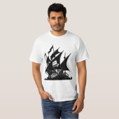 De Pirate Bay-Logo verscheept T-shirt (Voorkant volledig)