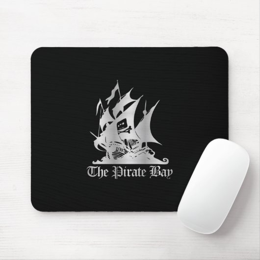 De Pirate Bay Silver Logo Muismat (Met muis)