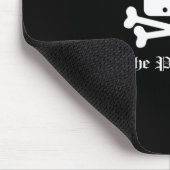 De Pirate Bay White Crossbone Logo Muismat (Hoek)