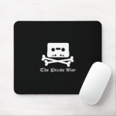 De Pirate Bay White Crossbone Logo Muismat (Met muis)