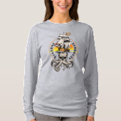 De Pirate of Seaborne (BLK) | Dames lange mouw T-shirt (Voorkant)