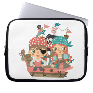 De Piraten van Girly Laptop Sleeve