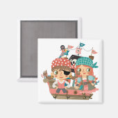 De Piraten van Girly Magneet (Voorkant / Achterkant)