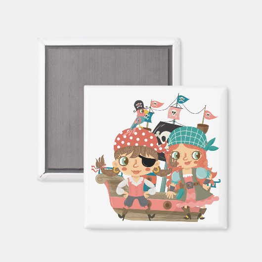 De Piraten van Girly Magneet (Voorkant / Achterkant)