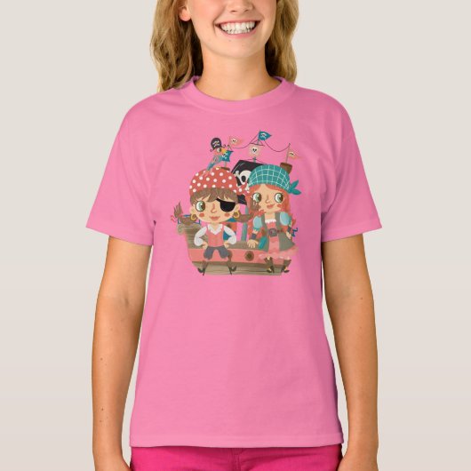 De Piraten van Girly T-shirt (Voorkant)