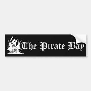 De piratenbaai bumpersticker