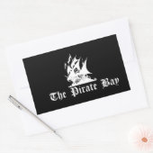 De piratenbaai rechthoekige sticker (Envelop)