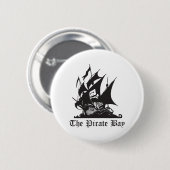 De piratenbaai ronde button 5,7 cm (Voorkant /achterkant)
