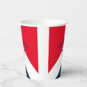 De Piste Club Rode Marine Custom Winter Ski Party Papieren Bekers (Links)