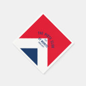 De Piste Club Rode Marine Custom Winter Ski Servet (Hoek)