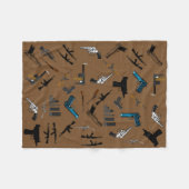 De pistolen van de Vrijheidsdeken Fleece Deken (Voorkant (Horizontaal))