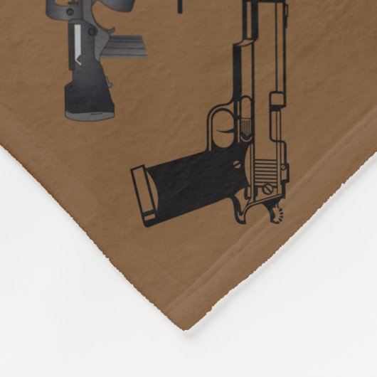 De pistolen van de Vrijheidsdeken Fleece Deken (Hoek)