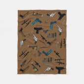 De pistolen van de Vrijheidsdeken Fleece Deken (Voorkant)