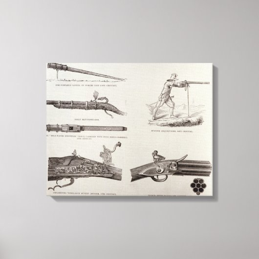 De Pistool en haar ontwikkeling Canvas Afdruk (Voorkant)