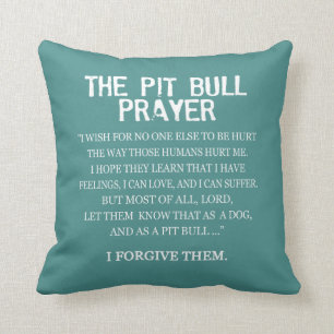 De Pit Bull Prayer Kussen