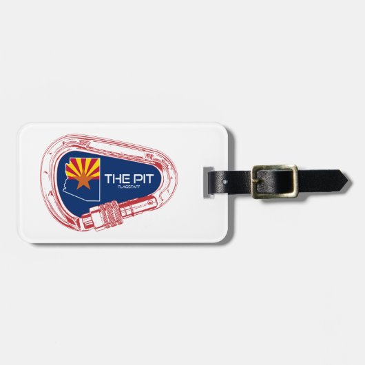 De Pit Flagstaff Arizona Klimkarabijnhaak Bagagelabel (Voorkant horizontaal)