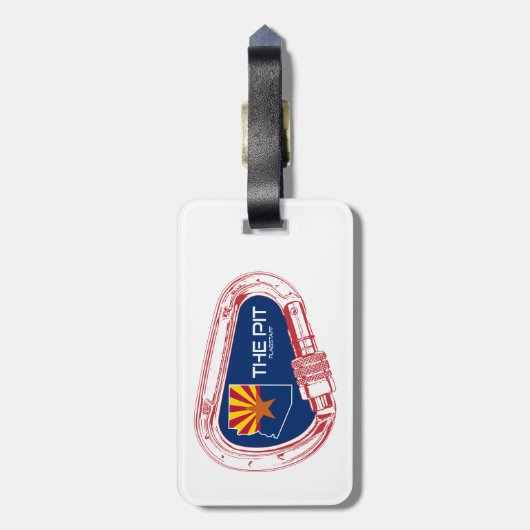 De Pit Flagstaff Arizona Klimkarabijnhaak Bagagelabel (Achterkant verticaal)