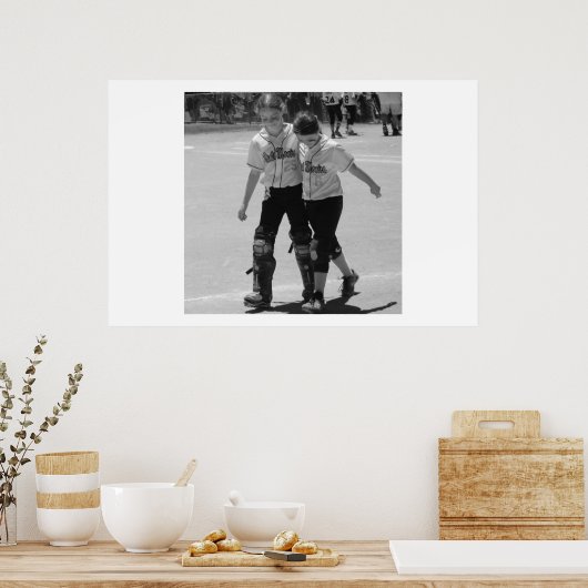 De Pitcher en haar Catcher Poster (Keuken)