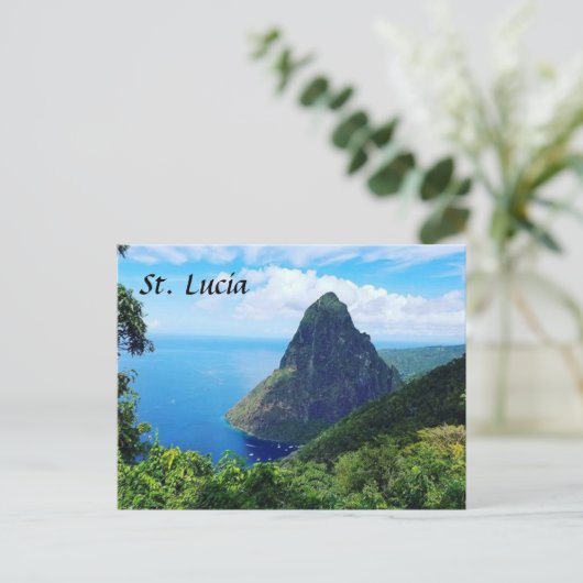 De Pitons Briefkaart (Staand voorkant)