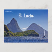 De Pitons in St Lucia Briefkaart (Voorkant)