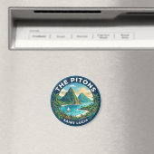 De Pitons Saint Lucia Magneet (Insitu (Vaatwasser))