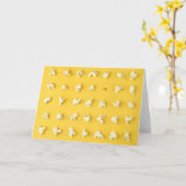 De Pitten van de popcorn Kaart (Gele Bloem)