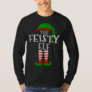De pittige elf grappige bijpassende familie groep t-shirt