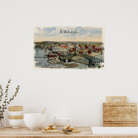De Pittsburgh Point 1931 Canvas Print (Keuken)