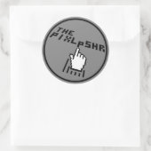 De PixlPSHR Logo Ronde Sticker (Tas)
