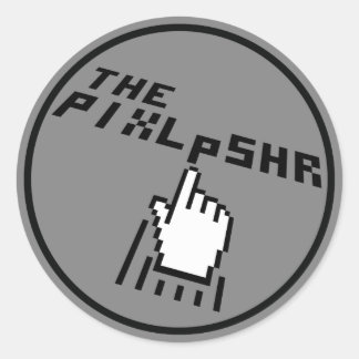 De PixlPSHR Logo Ronde Sticker