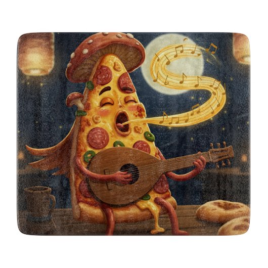 De Pizza Bard Snijplank (Voorkant)