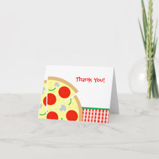 De pizza dankt u nota neemt van Kaarten