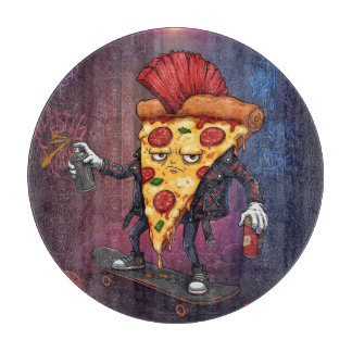 De pizza is Punk Snijplank