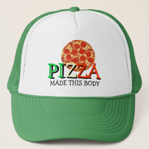De pizza maakte Dit Lichaam tot Grappig Citaat Trucker Pet