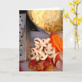 De Pizza maken | WENSKAART Kaart (Gele Bloem)