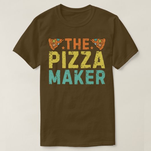 De Pizza Maker grappige Pizza die Pizza Maker Piz T-shirt (Design voorkant)
